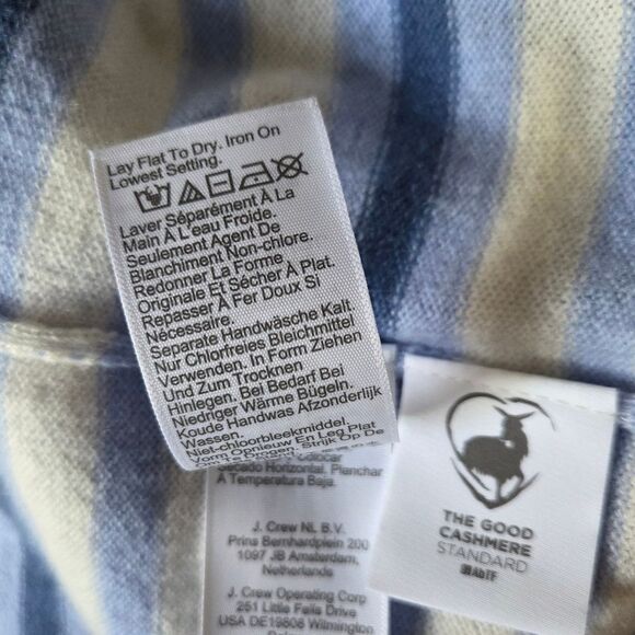 Madewell Striped Boxy Relaxed Fit Long Sleeve Casual Sweater Blue White Size XS - Picture 14 of 15